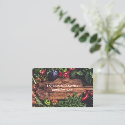 健康野菜切削板 名刺 (スタンド正面)