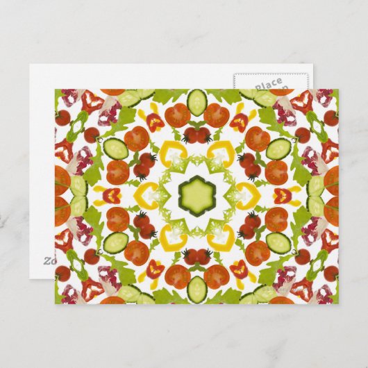 健康食からのよいカルマそして福利 ポストカード (正面/裏面)