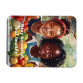 健康食べ柔軟な磁石 マグネット (横)