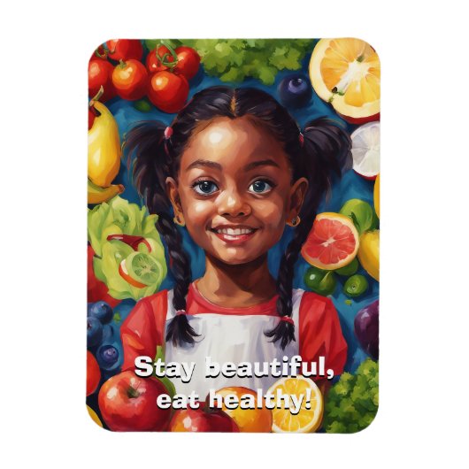 健康食べ物 マグネット (縦)