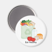 健康食べ的 マグネット (正面/裏面)