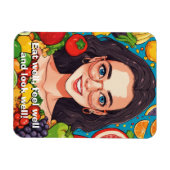 健康食べ的 マグネット (横)