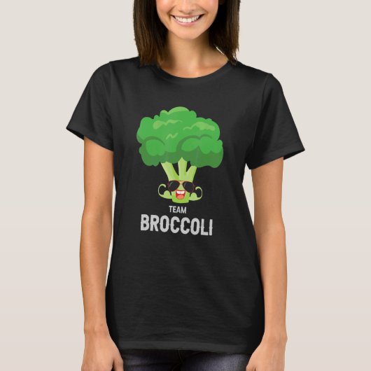 健康食べI愛チームBlocoli植物ベースのディスタ Tシャツ (正面)