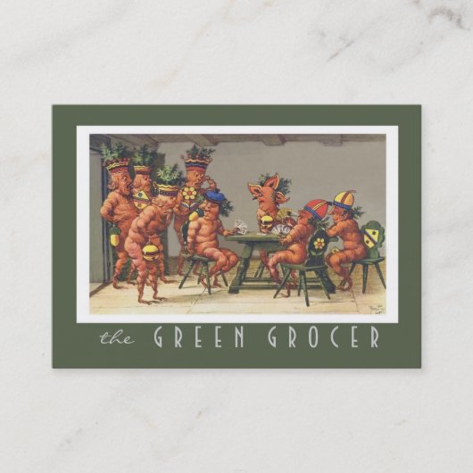 健康食品の店のオーガニックな農場の栄養士 名刺 (正面)