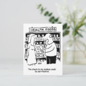健康食品は人の健康を損なうことがある ポストカード (スタンド正面)