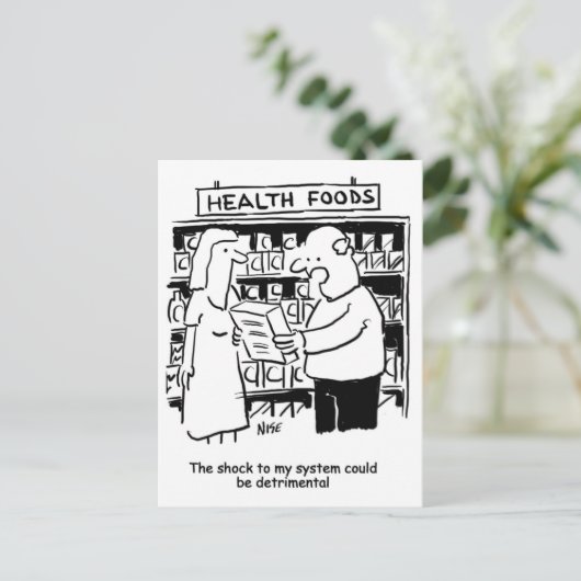 健康食品は人の健康を損なうことがある ポストカード (スタンド正面)
