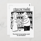 健康食品は人の健康を損なうことがある ポストカード (正面/裏面)