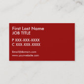 健康食品サラダ芸術の名刺 名刺 (裏面)