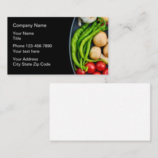 健康食品テーマ 名刺 (正面/裏面)