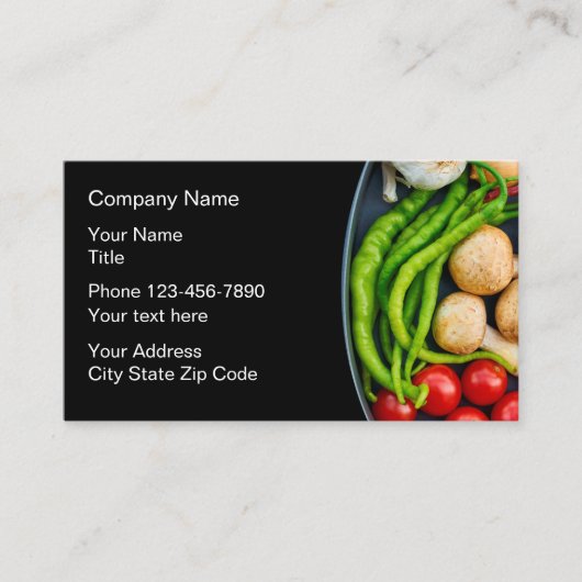 健康食品テーマ 名刺 (正面)