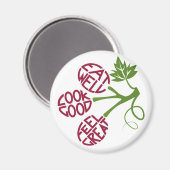 健康食品引用文デザインフィットネス動機 マグネット (正面/裏面)