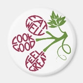 健康食品引用文デザインフィットネス動機 マグネット (正面)