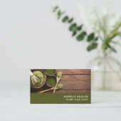 健康食品素朴店の名刺 名刺 (スタンド正面)