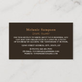 健康食品素朴店の名刺 名刺 (裏面)