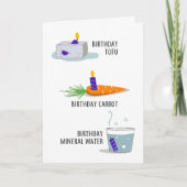 健康食品誕生日カード カード (正面)