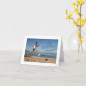 "健康"の断言のメッセージカード(ブランク) カード (黄色い花)