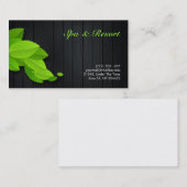 健康、スパおよび美しいの名刺 名刺 (正面/裏面)