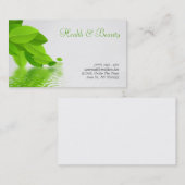 健康、スパおよび美しいの名刺 名刺 (正面/裏面)