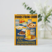 健康 – トウモロコシから栄養価の高い食品 ポストカード (スタンド正面)