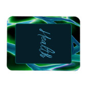 「健康」フローラフレキシブルフォトマグネット マグネット (横)