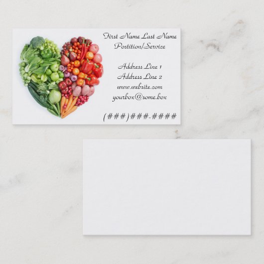 健康 名刺 (正面/裏面)