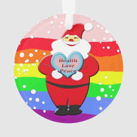 健康、愛、平和 オーナメント (裏面)