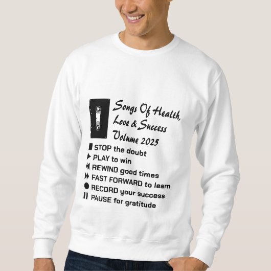 健康、愛、成功の歌2025 スウェットシャツ (正面)