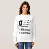 健康、愛、成功の歌2025 スウェットシャツ (正面フル)