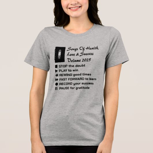 健康、愛、成功の歌2025 トライブレンドＴシャツ (正面)