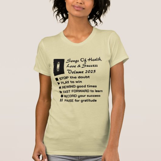 健康、愛、成功の歌2025 Tシャツ (正面)