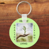 健康、生活、健康… カスタマイズ - キーホルダー (正面)