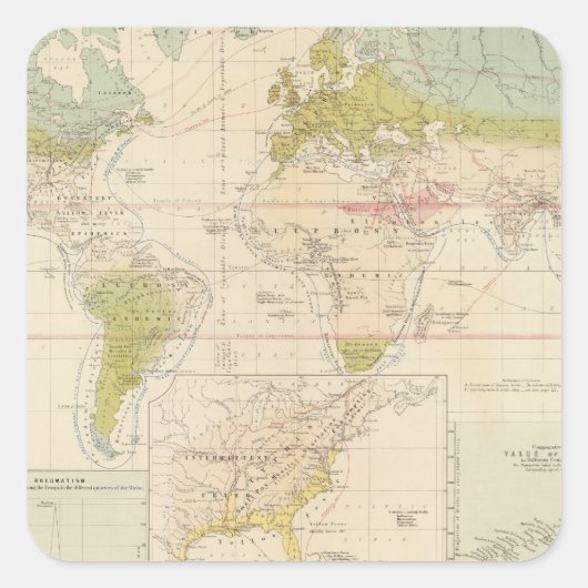 健康、病気 スクエアシール (正面)