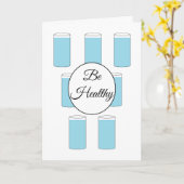 健康: 空白の カード (黄色い花)