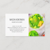 健康/食品名刺/ホワイトBG 名刺 (裏面)