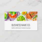 健康/食品名刺/ホワイトBG 名刺 (正面)