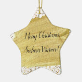 側わん戦士クリスマス セラミックオーナメント (左)