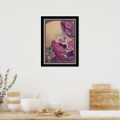 『側室』1920年のアールデコプリント ポスター (キッチン)