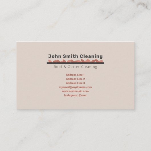 側溝清掃 名刺 (裏面)