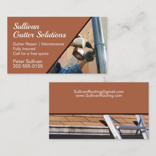 側溝補修保守清掃 名刺 (正面/裏面)