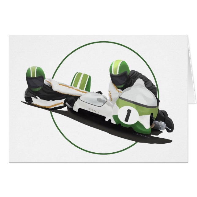 側車のレーサー (正面横)