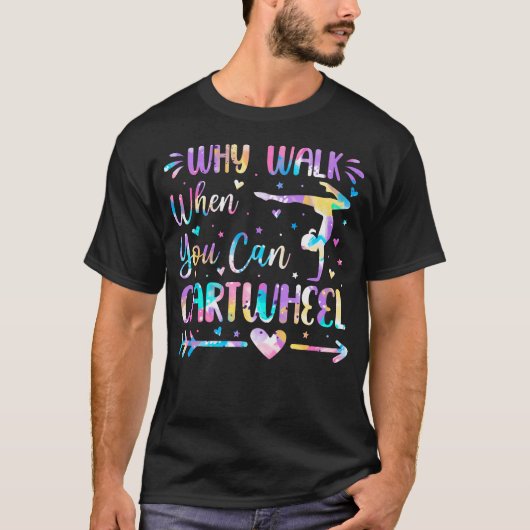 側転ガール 体操 Tシャツ (正面)