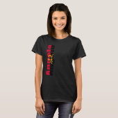 側面に国旗の色があるアンゴラ Tシャツ (正面フル)