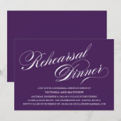 側面の原稿%PIPE%のリハーサルの夕食の招待状 招待状 (正面/裏面)