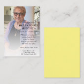 側面写真記離れ念カード 名刺 (正面/裏面)