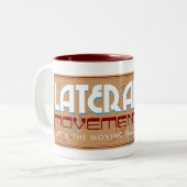 側面動き: 芸術及び移動イメージのマグ ツートーンマグカップ (正面左)