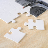 側面図の完全なライトが付いている半黒のトラック ジグソーパズル (側面)