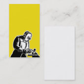 側面図のbusinesscardを溶接する溶接工 名刺 (正面/裏面)