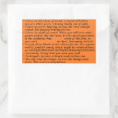 側面独身の付き難聴クリブシート 長方形シール (バッグ)