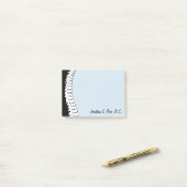 側面脊柱のパーソナライズなポスト・イット ポストイット (デスク上)