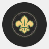 偵察の宣誓と偵察のメンバーと ラウンドシール (正面)